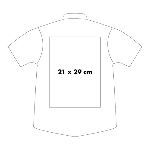 Camisa de tela de manga corta con tapeta de botones.