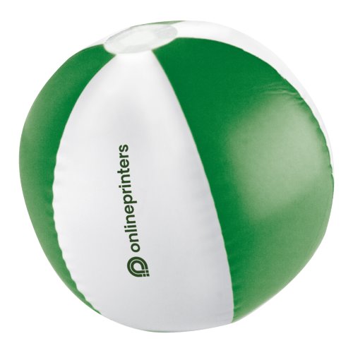 Pelota de playa bicolor de plstico.