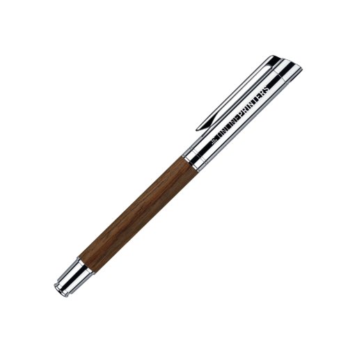 Roller de color madera con clip.