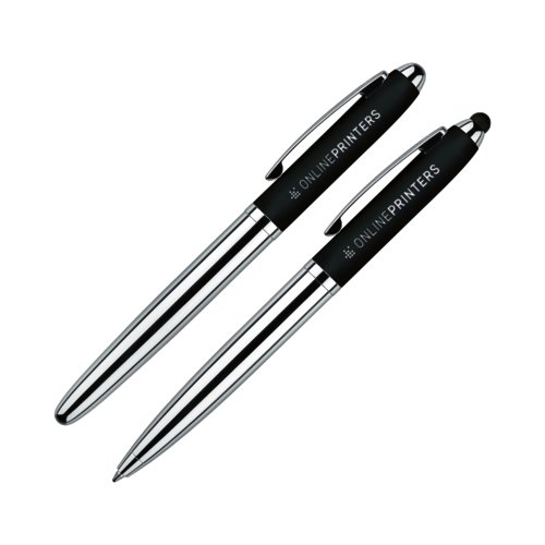Set de bolígrafo y estilográfica con estuche senator® Nautic Soft Touch 2