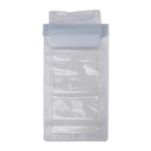 Funda de mvil transparente de plstico con patrn.