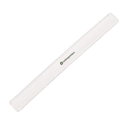 Pulsera blanca que se envuelve fcilmente alrededor de la mueca.