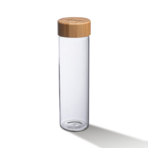 Botella de cristal con tapa de bambú Santa Cruz 1