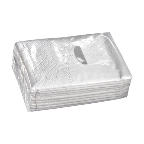 Pauelos de papel blancos de 3 capas en paquete de 10.