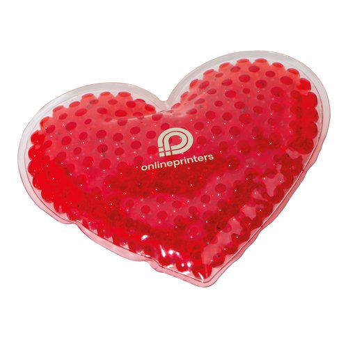 Almohadilla trmica/fra roja con forma de corazn, reutilizable.
