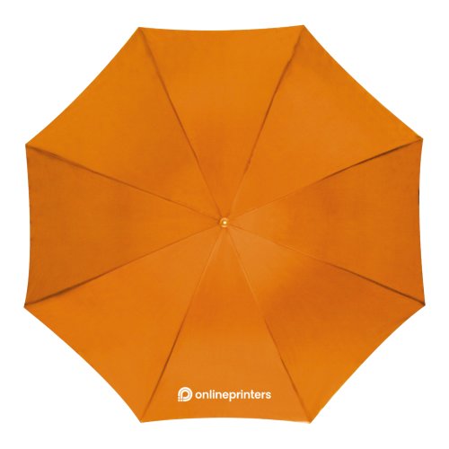 Paraguas recto automtico naranja con funda.