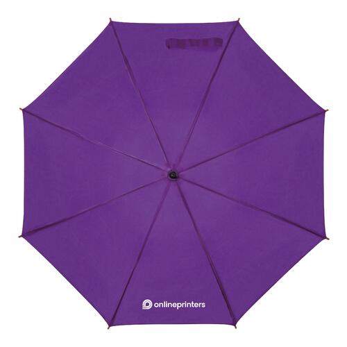 Paraguas recto de madera violeta con funci�n autom�tica.