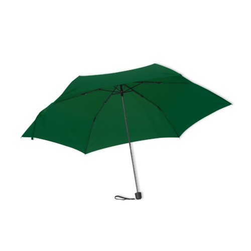 Mini paraguas verde, resistente a tormentas y plegable.