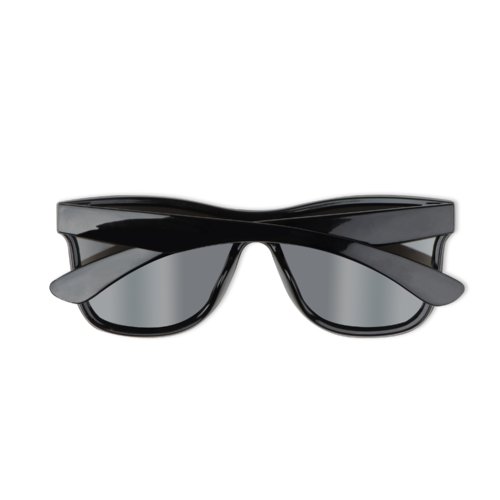 Gafas de sol wayfarer de plstico negro.