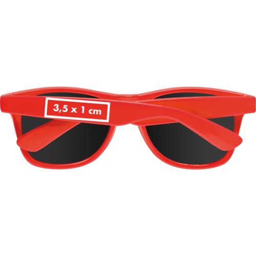 Gafas de sol de plstico con lentes tintadas.