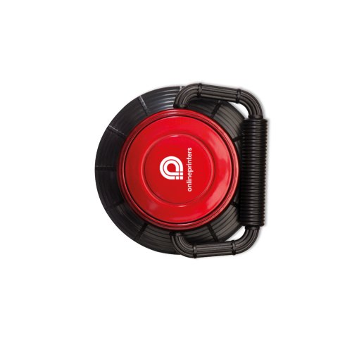 Luz de camping LED roja con asa.