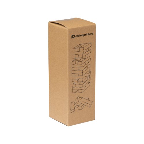 Juego de habilidad de madera marrn para interior y exterior.