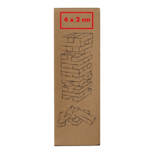Juego de habilidad de madera con superficie lisa.