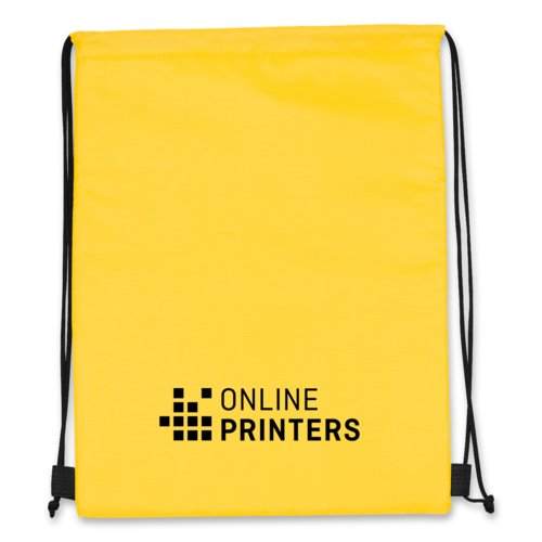 Bolsa nevera/deporte amarilla con cordn.