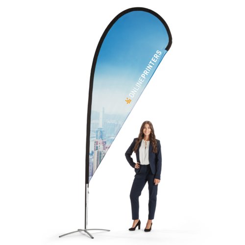 Bandera gota, incluida impresión, 122 x 338 cm 1