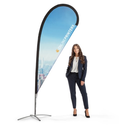 Bandera gota, incluida impresión, 93 x 256 cm 1