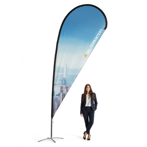 Bandera gota, sólo impresión, 150,5 x 345 cm 1