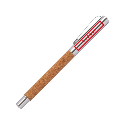 Set de escritura de corcho con bolgrafo y estuche.