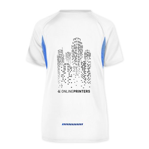Camiseta funcional blanca de polister para mujer.
