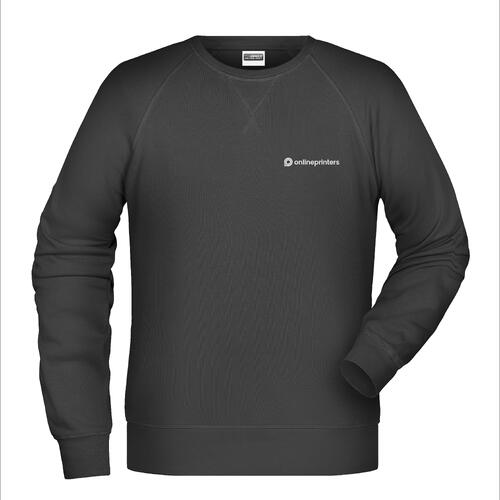 Sudadera negra de algod�n y poli�ster para hombre con mangas largas.