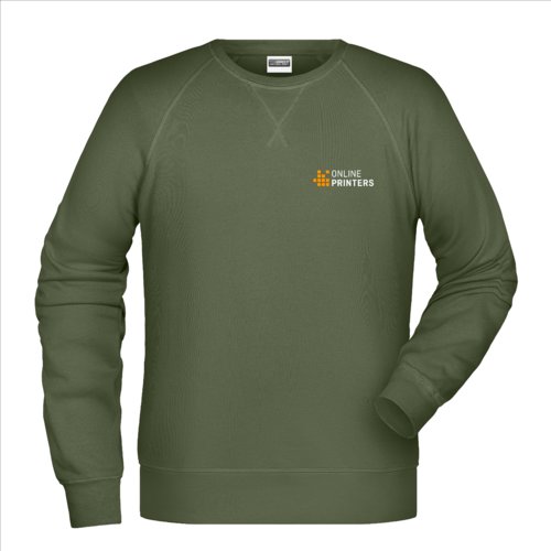 Sudadera verde de algodn para hombre.