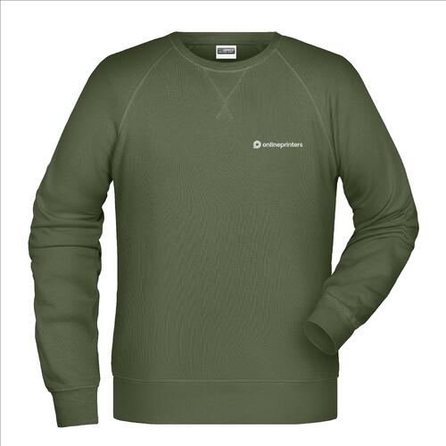 Sudadera verde de algod�n para hombre.