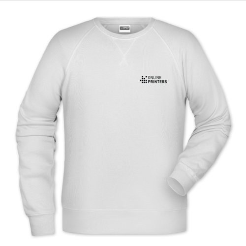 Sudadera blanca de mezcla de algodn y polister para hombre.