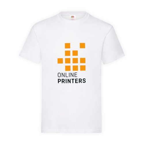 Camiseta blanca de algodn para hombre con mangas cortas.