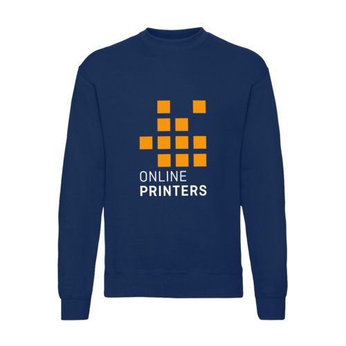 Sudadera azul marino de algodn y polister para hombre.