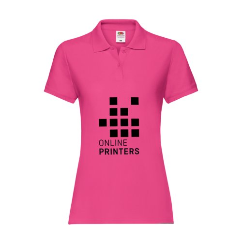 Polo de algodn fucsia para mujer.