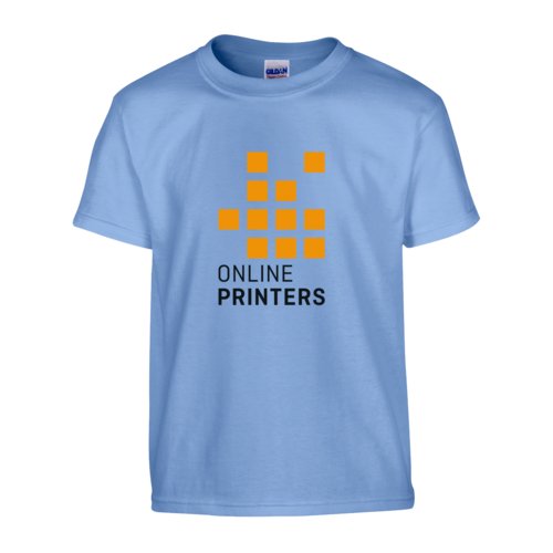 Camiseta de algodn azul Carolina, unisex, calidad pesada.