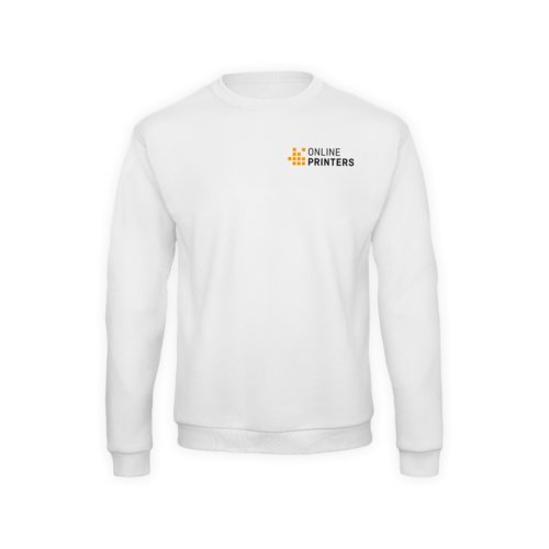 Sudadera blanca de mezcla de algodn para hombre.