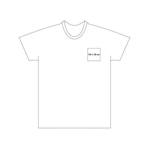 Camiseta clara de algodn para nios con mangas cortas.