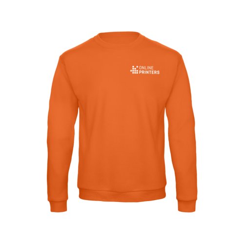 Sudadera naranja de mezcla de algodn para hombre.