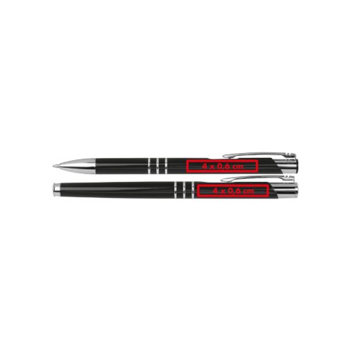Juego de escritura con bolgrafo y estuche.