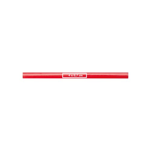 Lpiz de carpintero rojo de madera.