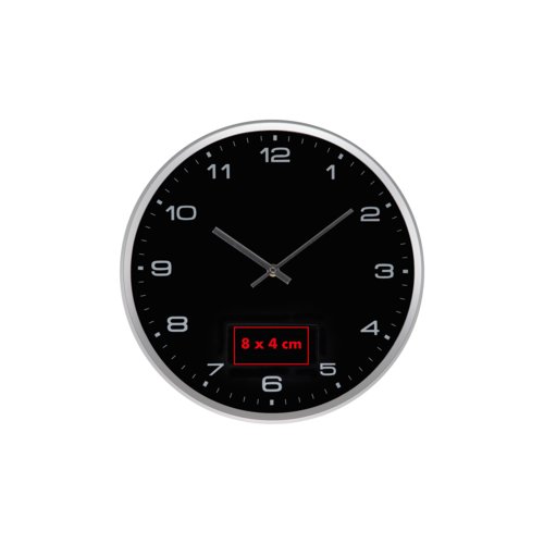Reloj de pared con diseo intercambiable.