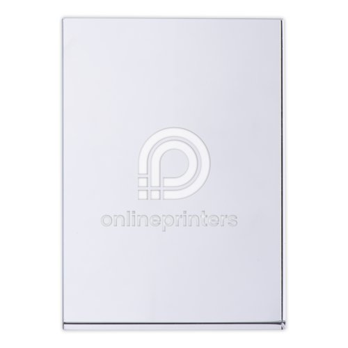 Cuboide de vidrio transparente para sujetapapeles o decoracin.