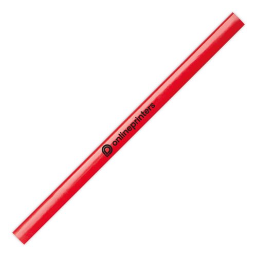 Lpiz de carpintero de madera rojo.