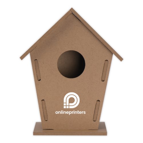 Casa para pjaros de madera beige DIY para disear individualmente.