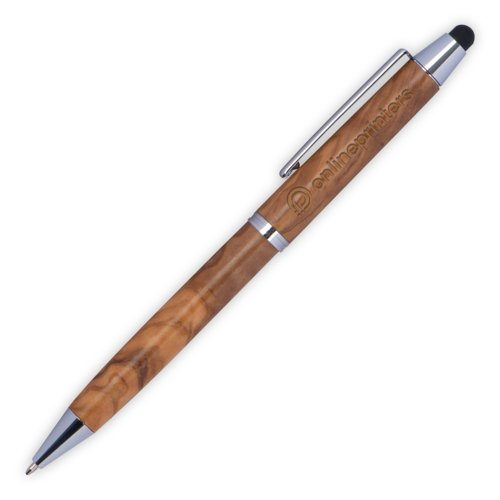 Bolígrafo de madera con función táctil Erfurt 1