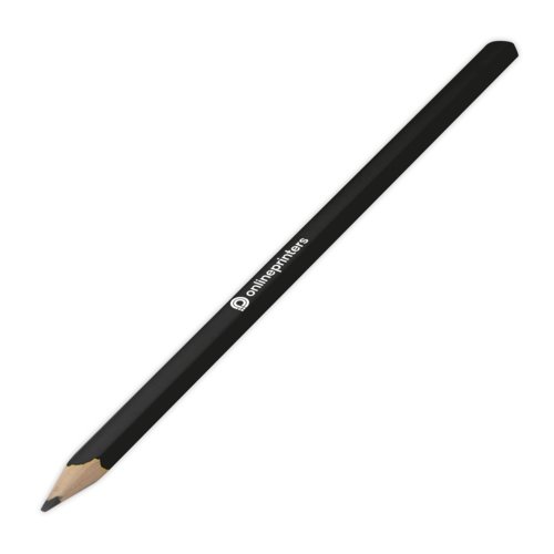 Lpiz de carpintero negro de madera.
