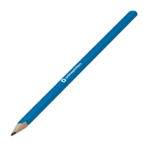 Lpiz de madera azul para escribir y dibujar.