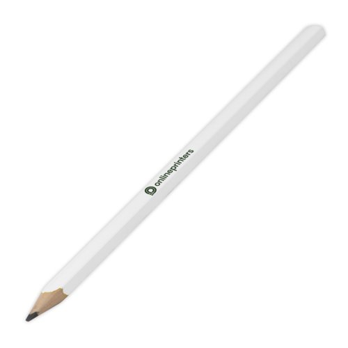 Lpiz de carpintero blanco de madera, hexagonal.
