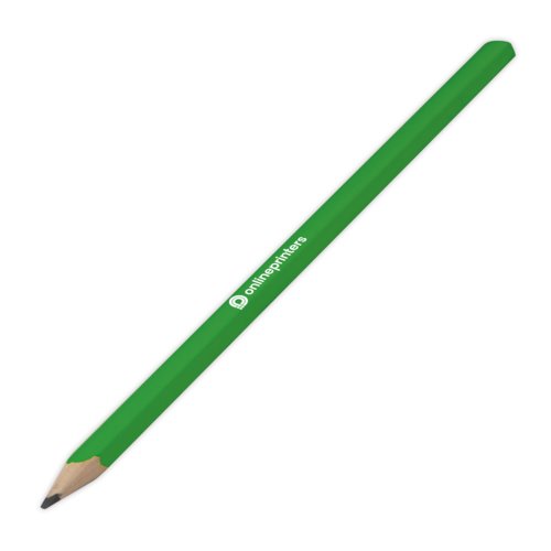 Lpiz de madera verde en un diseo estndar.
