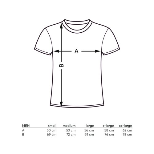 Camiseta de algodn con manga corta y cuello redondo.