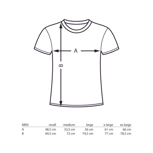 Camiseta de algodn con mangas cortas y cuello redondo.