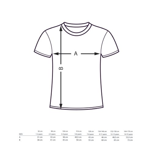 Camiseta de algodn con cuello redondo y mangas cortas.