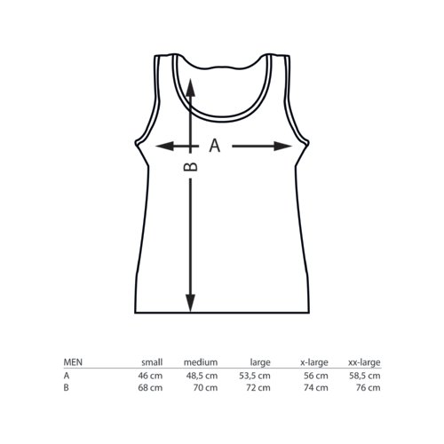 Camiseta de tirantes deportiva de algodn con espalda nadadora.