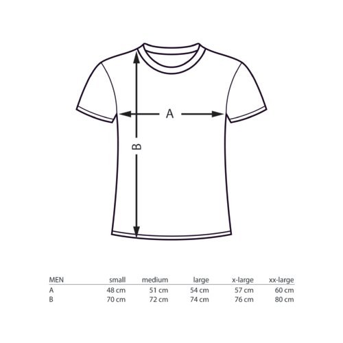 Camiseta de algodn con mangas cortas y cuello redondo.